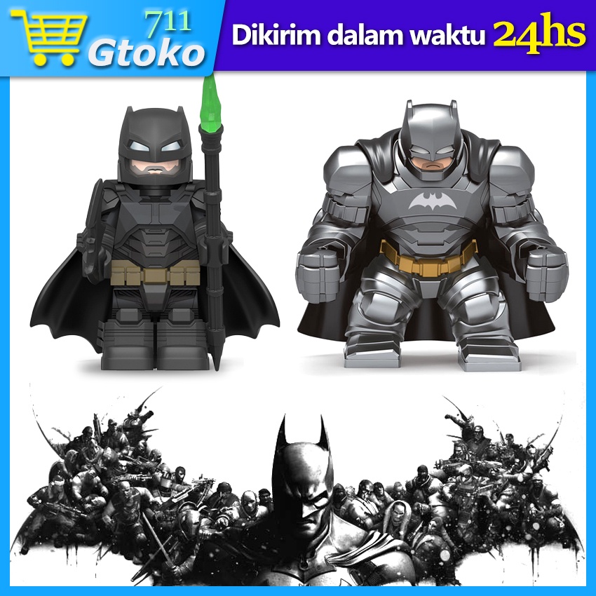 new brickk Mainan Balok Batman Armored Justice League Superhero Bricks Action Figure Minifigure Lego