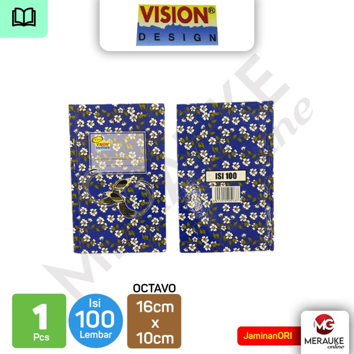 

Hard Cover VISION A6 Octavo 100 Lembar