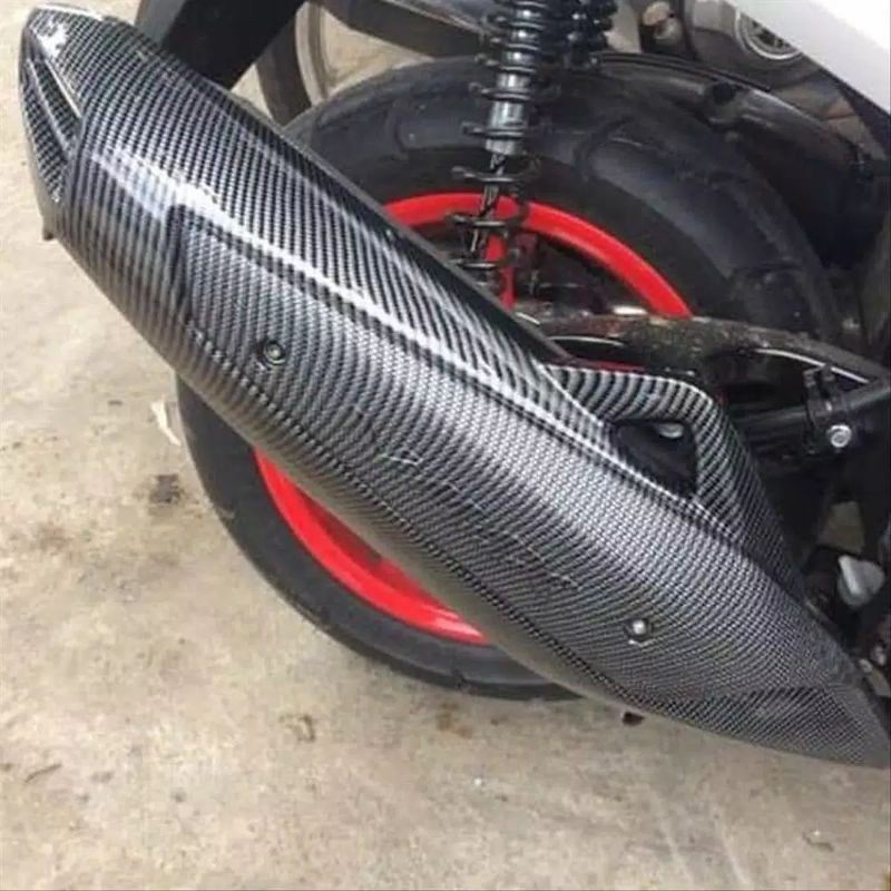 Cover Knalpot Nmax Old Carbon Tutup Knalpot Nmax Old Karbon Merk Nemo Original