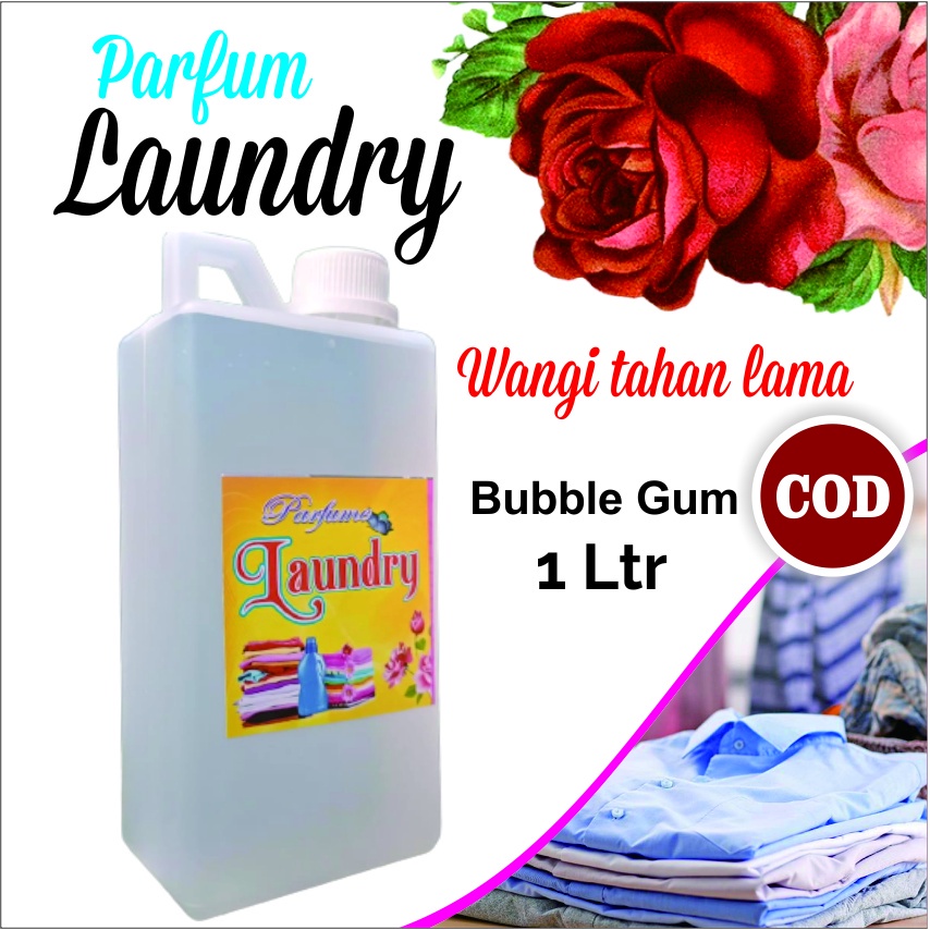 (COD) PROMO... Parfum Laundry Wangi Bubble Gum Fresh - Netto : 1 Liter