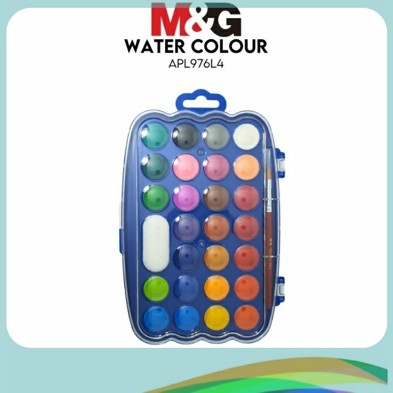 

M&G Watercolor Block 23mm 24 warna APL 976L4 / M&G Ct air 24 warna
