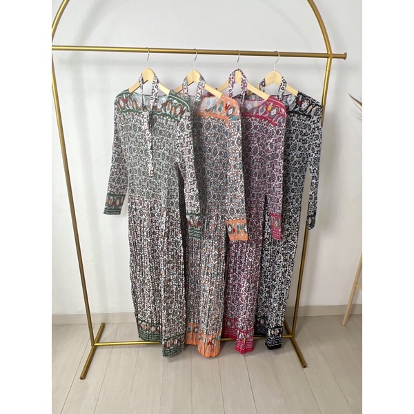 RANDOM BJ - Dress Gamis Motif Batik Premium Bangkok