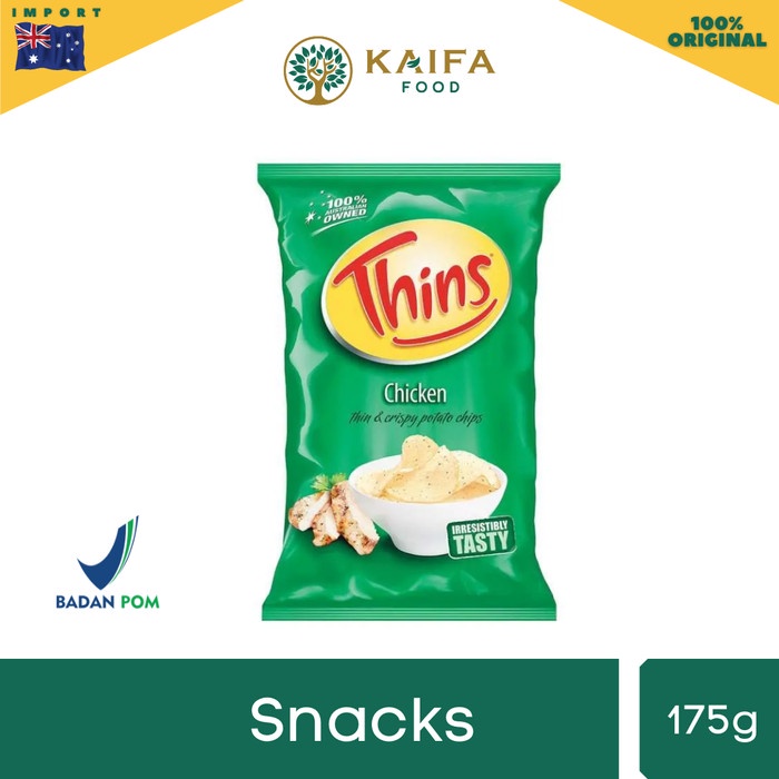 

[SUKSES] TERLARIS Thins potato chips Australia 175 gr Chicken