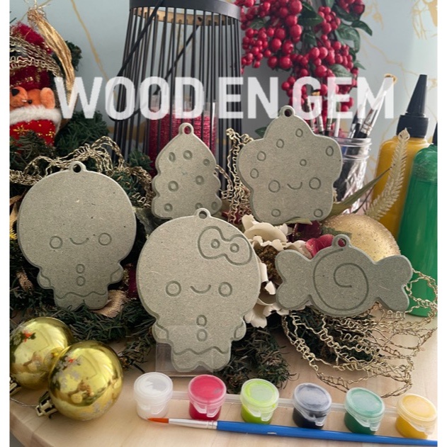 

DIY Wood Character Painting Mewarnai Melukis Kayu Karakter Christmas 03