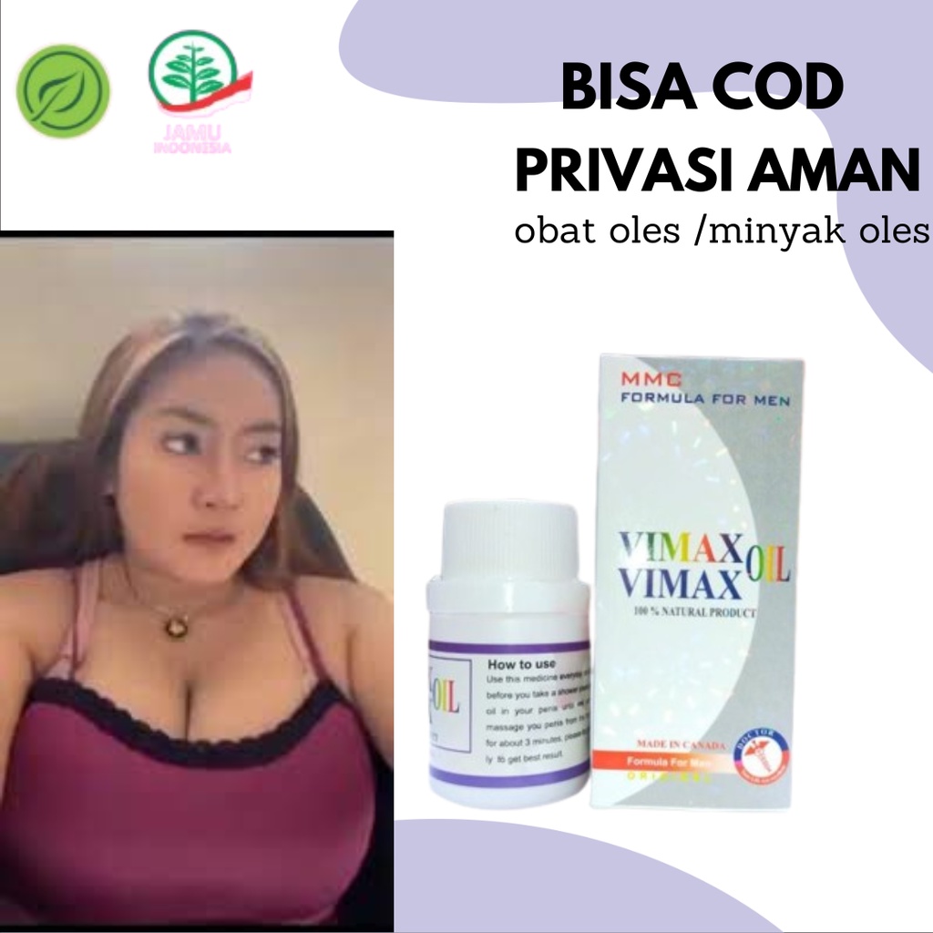 Vimax Oil Asli 100% Obat Pembesar Alat Vital Pria Pemanjang Pennis Kelamin Laki Permanen Herbal Orig