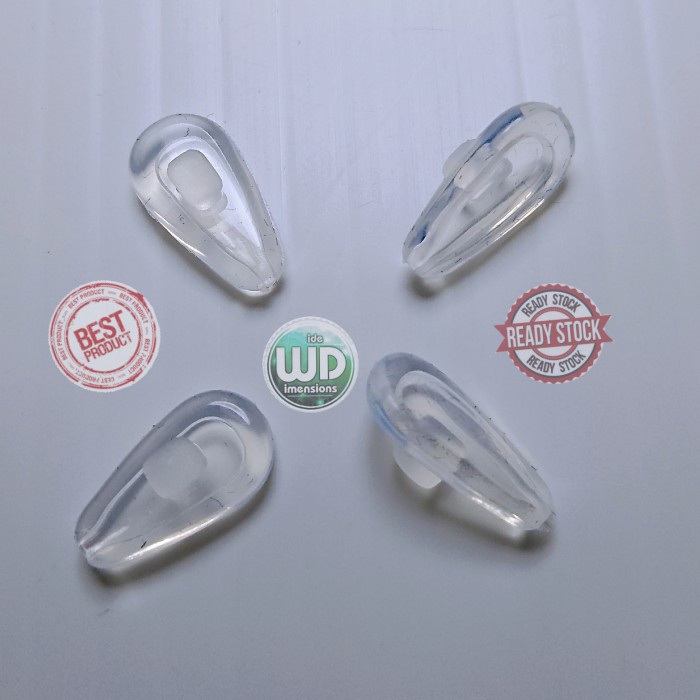 promo ✨ -NosePad Kacamata Pure Silicone Push-in Bantalan Hidung Oakley Soft