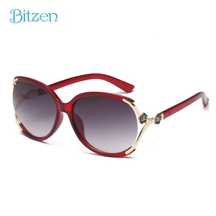 promo ✨ -BITZEN Kacamata nita Fashion Sunglasses Polarized - Cokelat