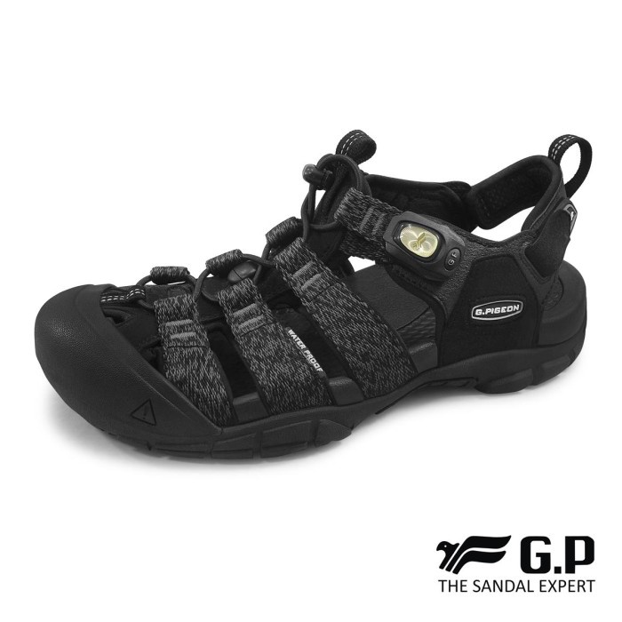 Terlaris ✨ -Sepatu Sandal Pria Gold Pigeon Outdoor Voyage Men - G2393M - Hitam, 39