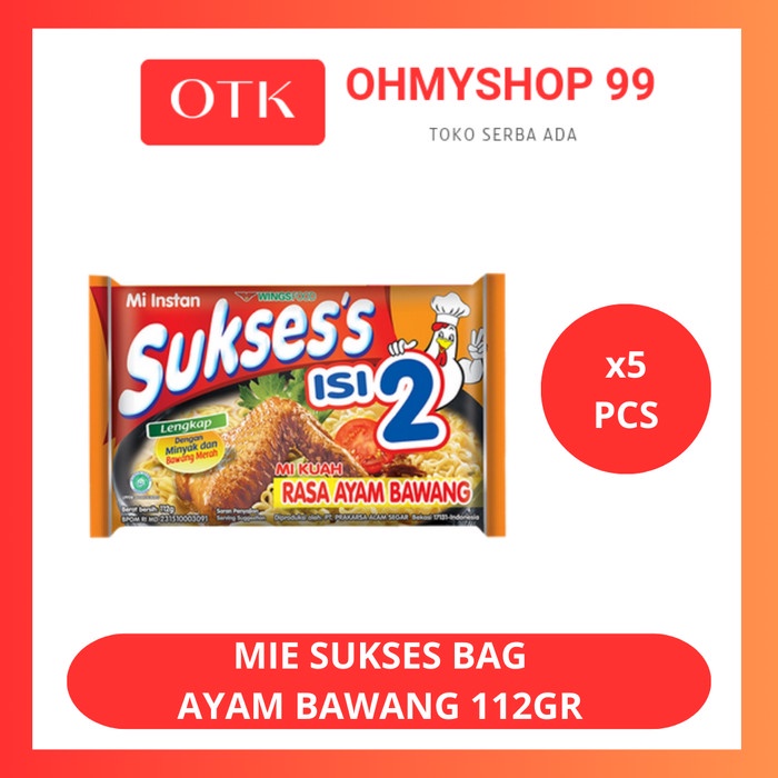 

Mie Sukses Kari Ayam Bawang 5x112gr