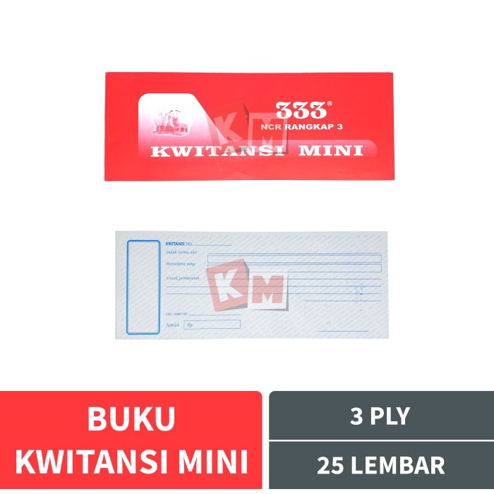 

Buku Kwitansi Mini Rangkap 3 Ply 333 25 Lembar Kuitansi Kecil NCR