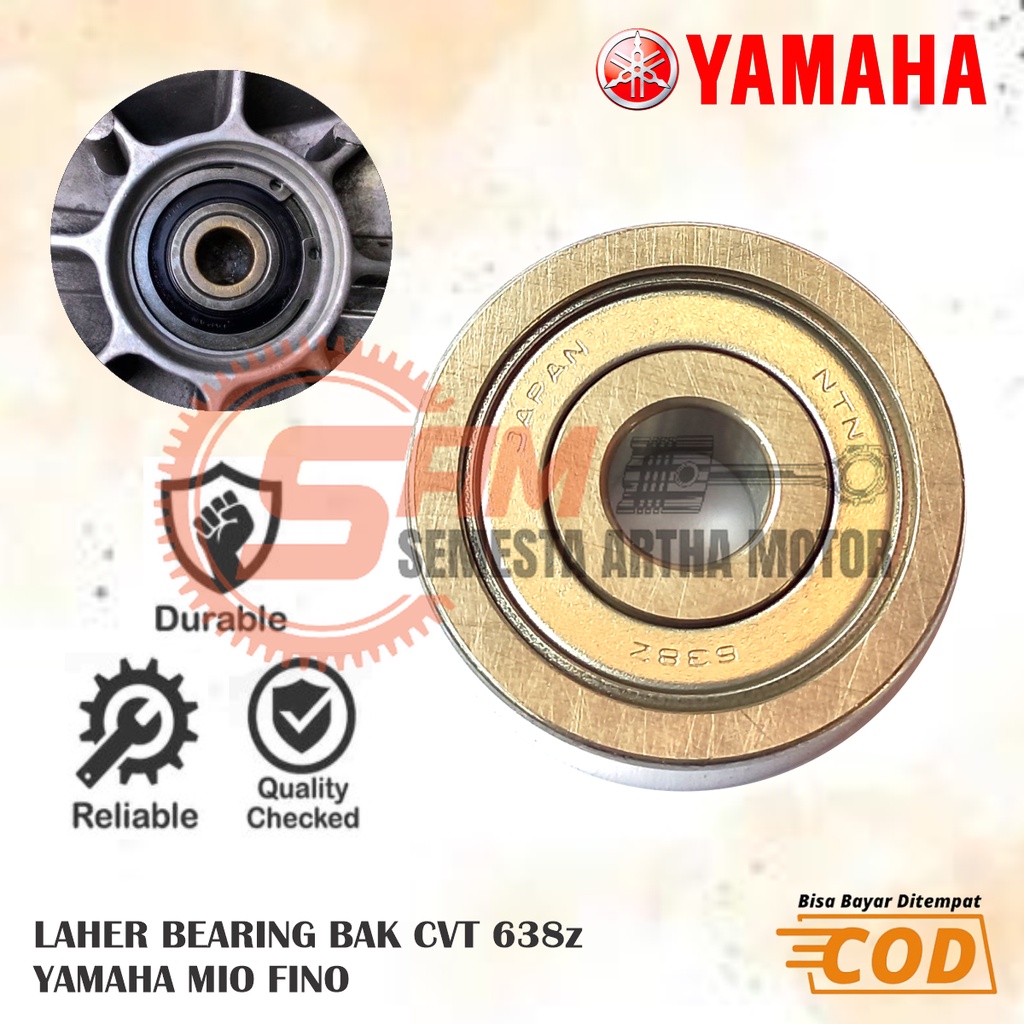 Laher YGP 638z Bearing Bak CVT Motor Yamaha Mio Spoty Fino Nouvo Genuine Part