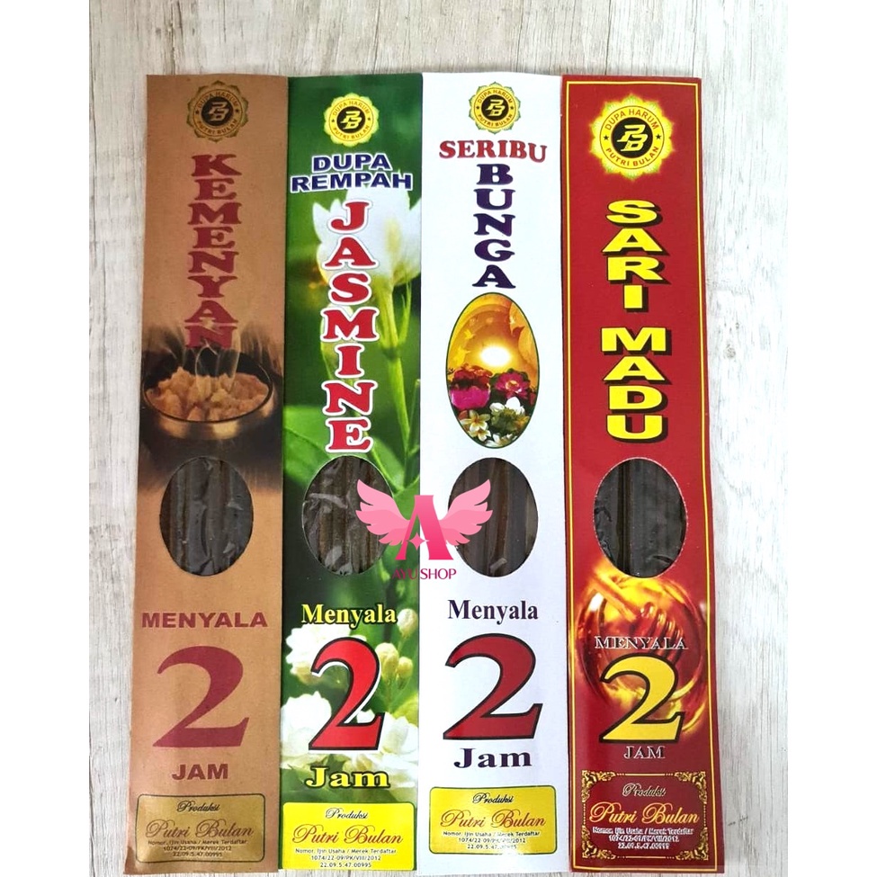 Dupa Basah Hio Putri Bulan Incese Menyala 2 Jam