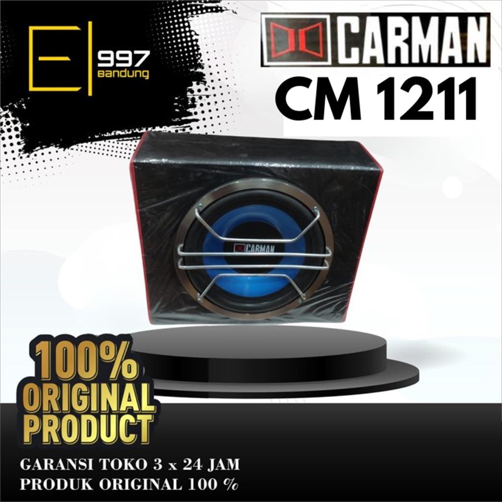 CARMAN Subwoofer Aktif Mobil CM-1211 / CM1211 Bass Box 12 Inch