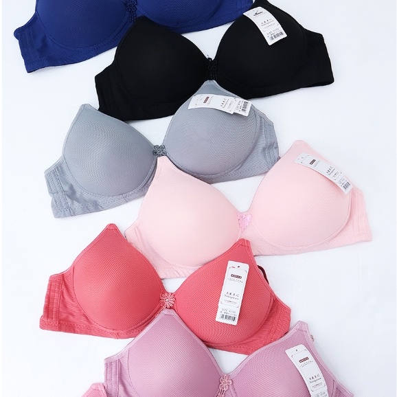 BH Wanita Tanpa Kawat Bra Push Up Big Size Cup C Polos Uk 36 - 42 Style Pakaian Dalam Wanita High Qu