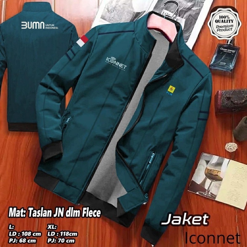 JAKET CUSTOM PLN ICONET JAKET PLN TERBARU