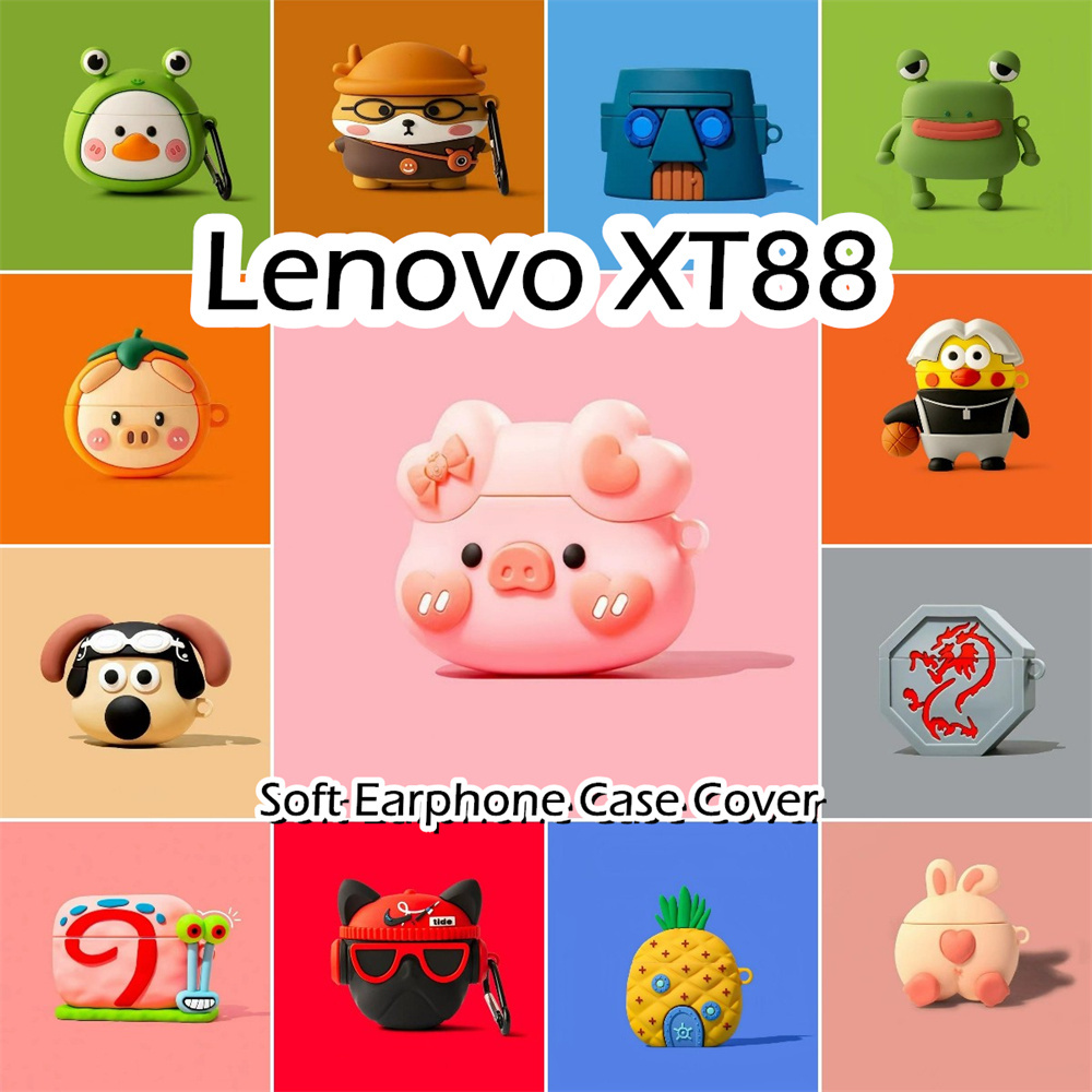【inovasi】Untuk Lenovo ERAZER XT88PRO Case Trendi Kartun Soft Silicone Earphone Case NO.2