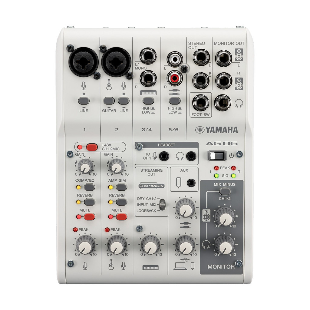 YAMAHA AG06 MKII MIXER LIVE STREAMING