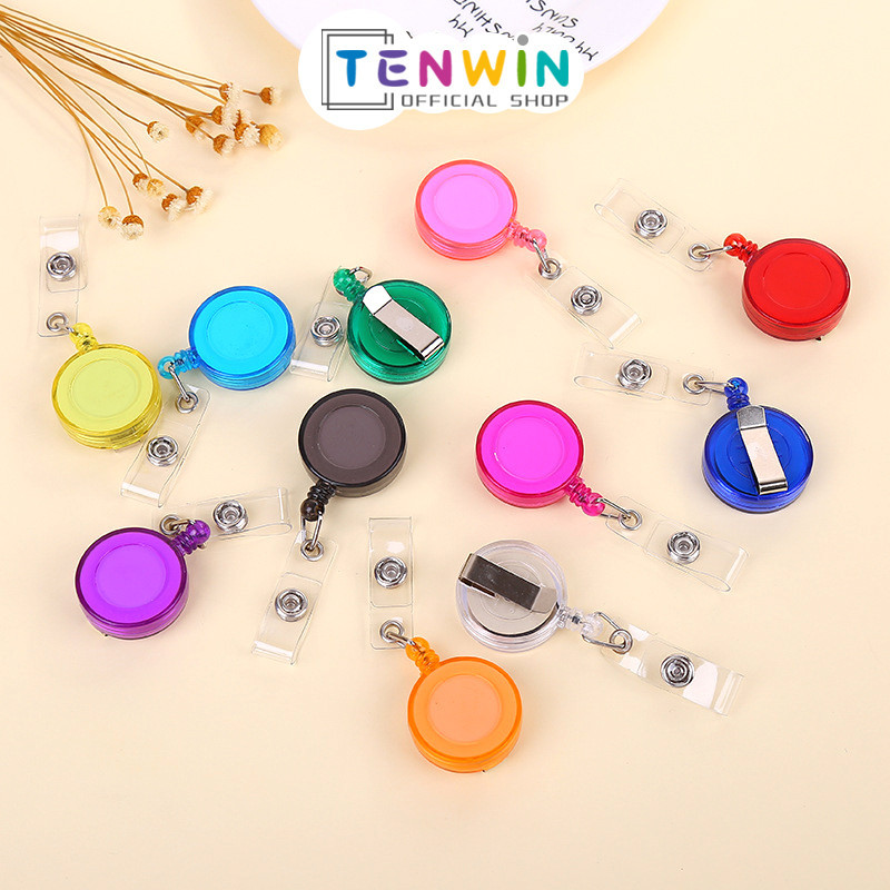 

gantungan idcard / kaitan id card Gantungan Kunci Retractable Keychain Flexible Yoyo Tarik ID Card Pintu - Tenwin
