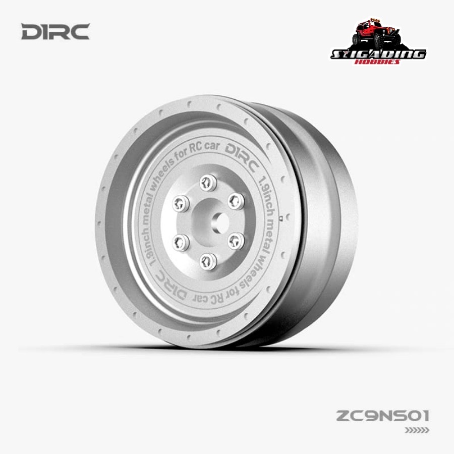 D1RC 4 Pcs Metal CNC Velg Beadlock 1.9 Close Classic