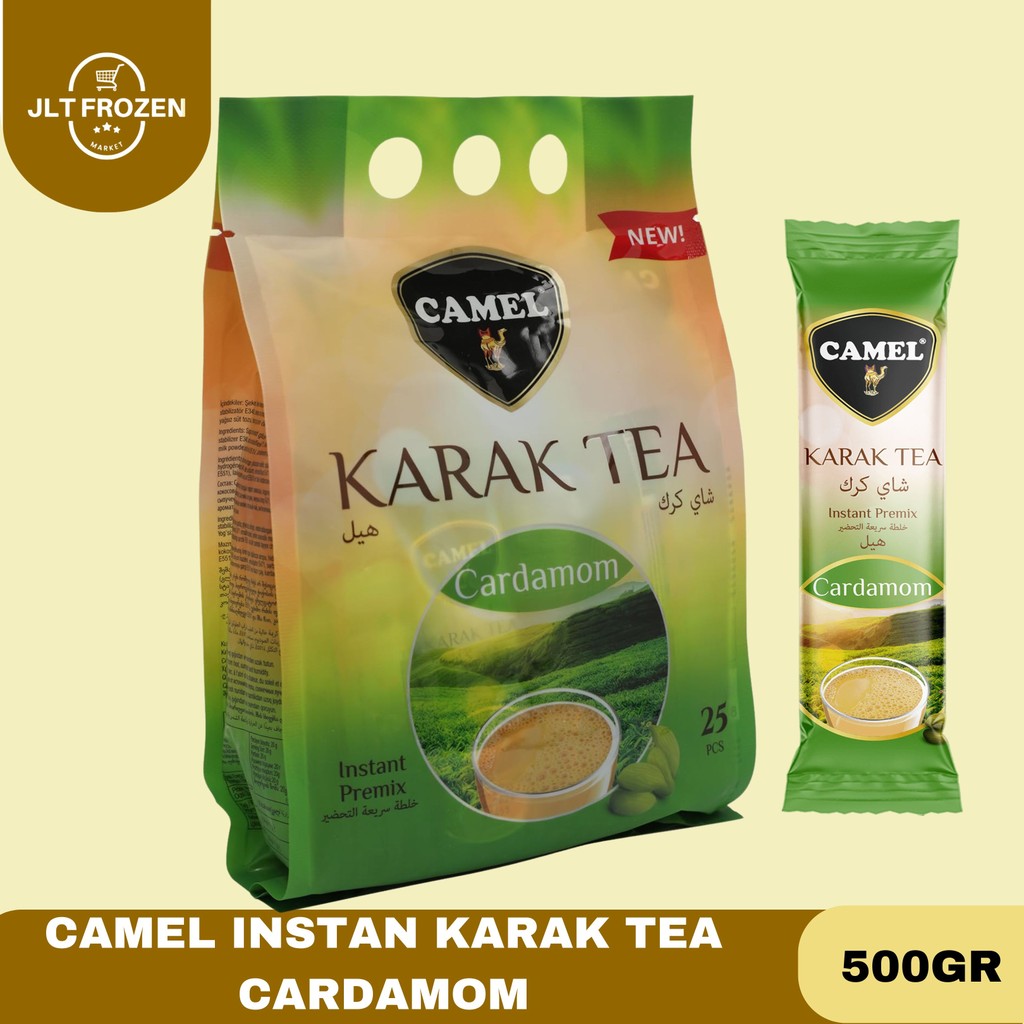 

Camel Karak Tea PACK Original - Masala - Cardamom - Saffron Uk 500gr x 24 pc