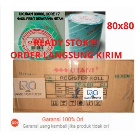 

1 box 50 roll Kertas Thermal Otani 80X80 STRUK KASIR PRINTER 80 X 80 MM