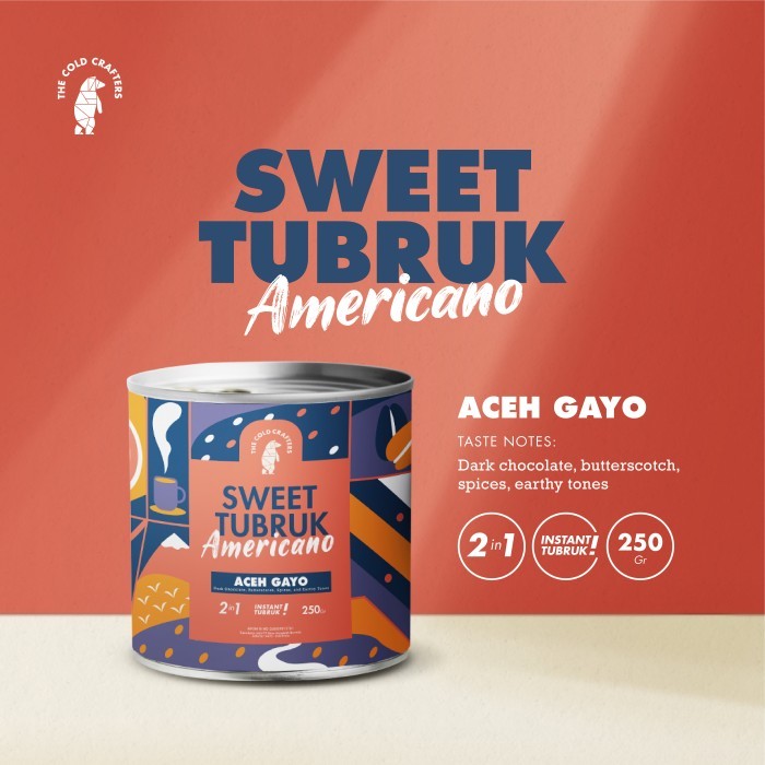 

READY STOCK!!! Sweet Tubruk Americano 2in1 Instant Tubruk Aceh Gayo 100% Arabica