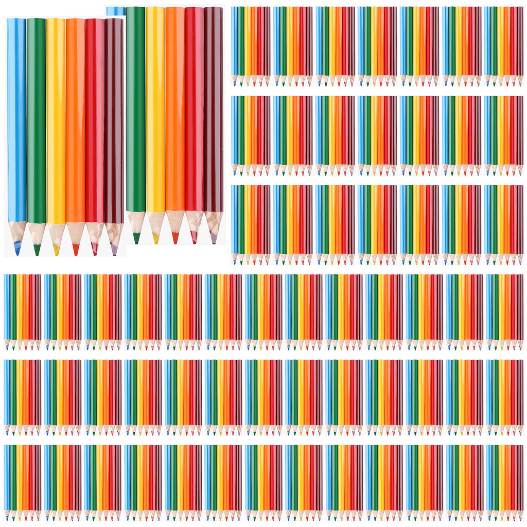 

72Pcs/12 Sets Mini Colored Pencils 3.5Inches Portable Short Fat Color Pencils Mini Drawing Colored Pencils Pre-sharpened Colored
