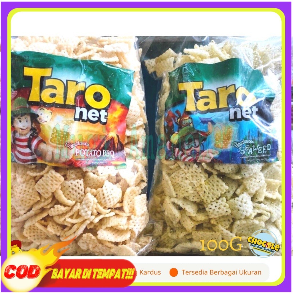 

PROMO 11.11 TARO NET 1 KG || PUSAT GROSIR SNACK DAN COKLAT KILOAN ORIGINAL || CEMILAN INDOFOOD II LEBARAN 2024