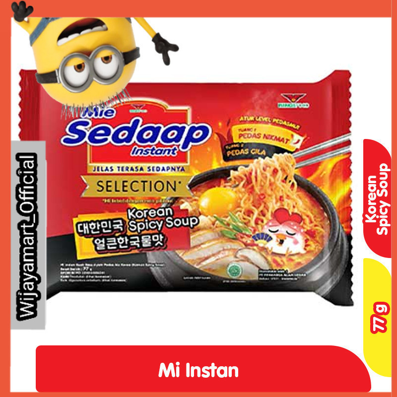 

Sedaap Mi Instan Rebus khas Korean Pedas 77 g