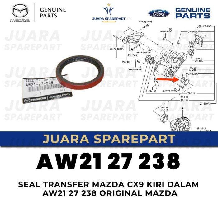 Seal transfer mazda cx9 kiri dalam aw21 27 238 original mazda