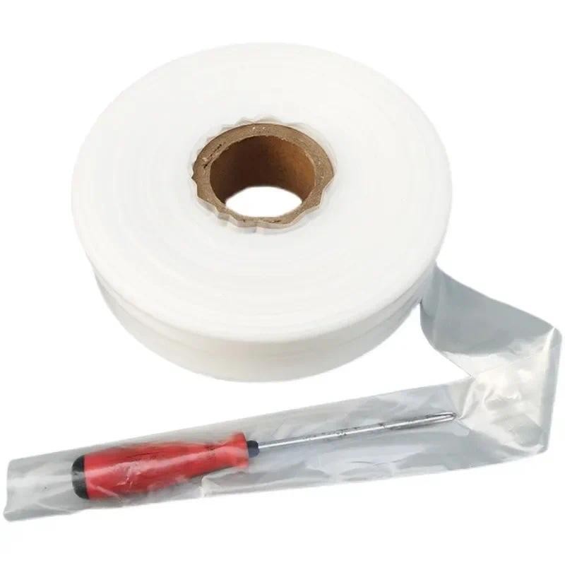 

200 Meter High-pressure Transparent Long Strip Package Calligraphy Painting Packaging Bag PE Thick Plastic Straight Tube Film