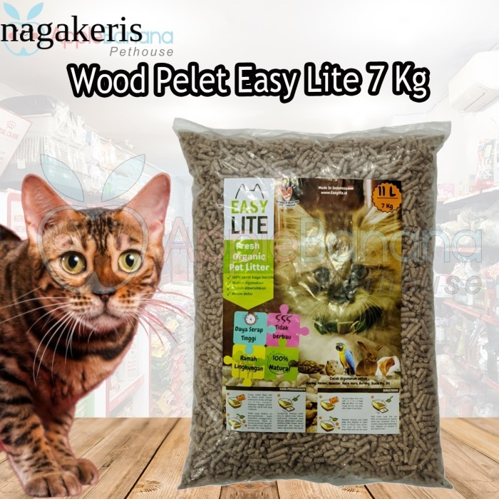 

Wood pelet Pellet Natural Litter-serbuk kayu Easy Lite 7 kg antik