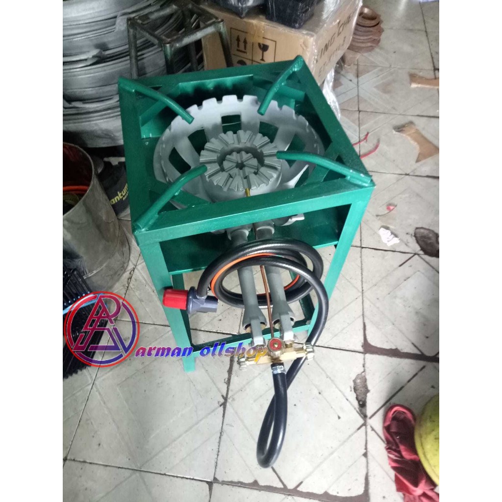 1SET paket kompor chinese food/kompor jos/tekanan tinggi + rangka 40x70cm