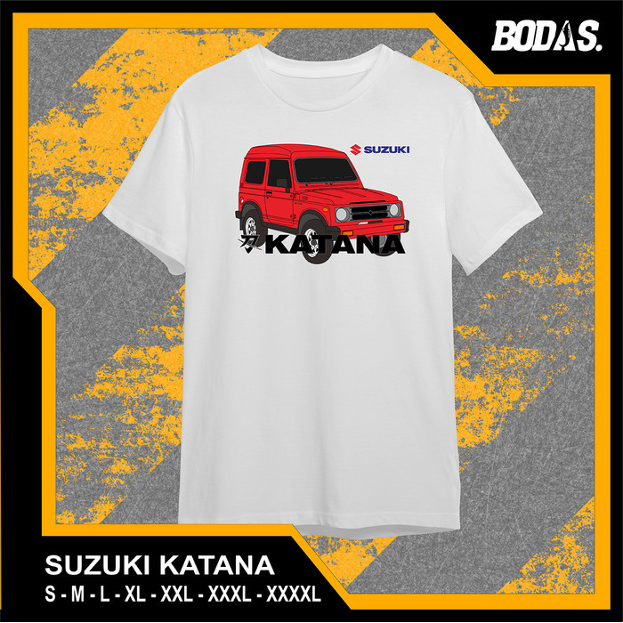KAOS DISTRO PUTIH OTOMOTIF MOBIL SUZUKI KATANA