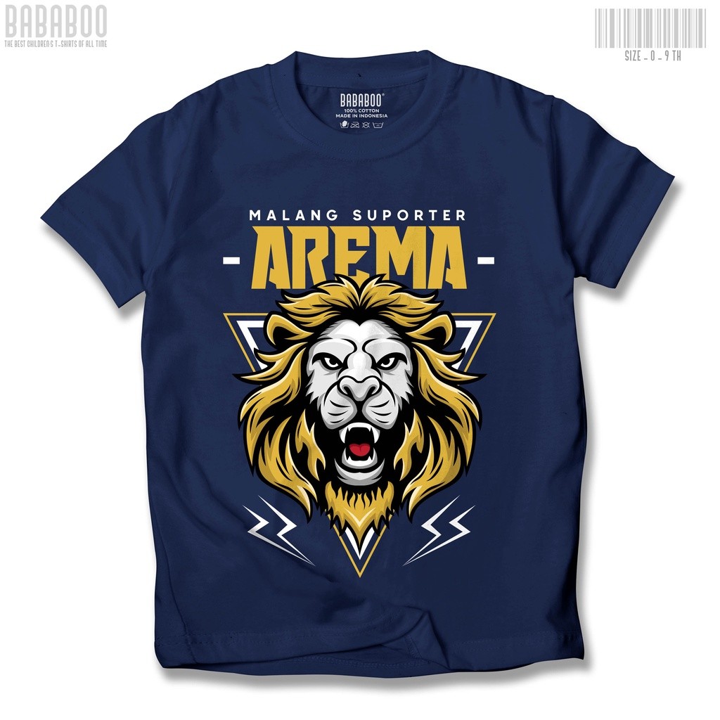 Kaos Anak Arema Malang Singoedan - Baju Distro Anak 0-10 Tahun Laki Laki dan Perempuan - Atasan Kids