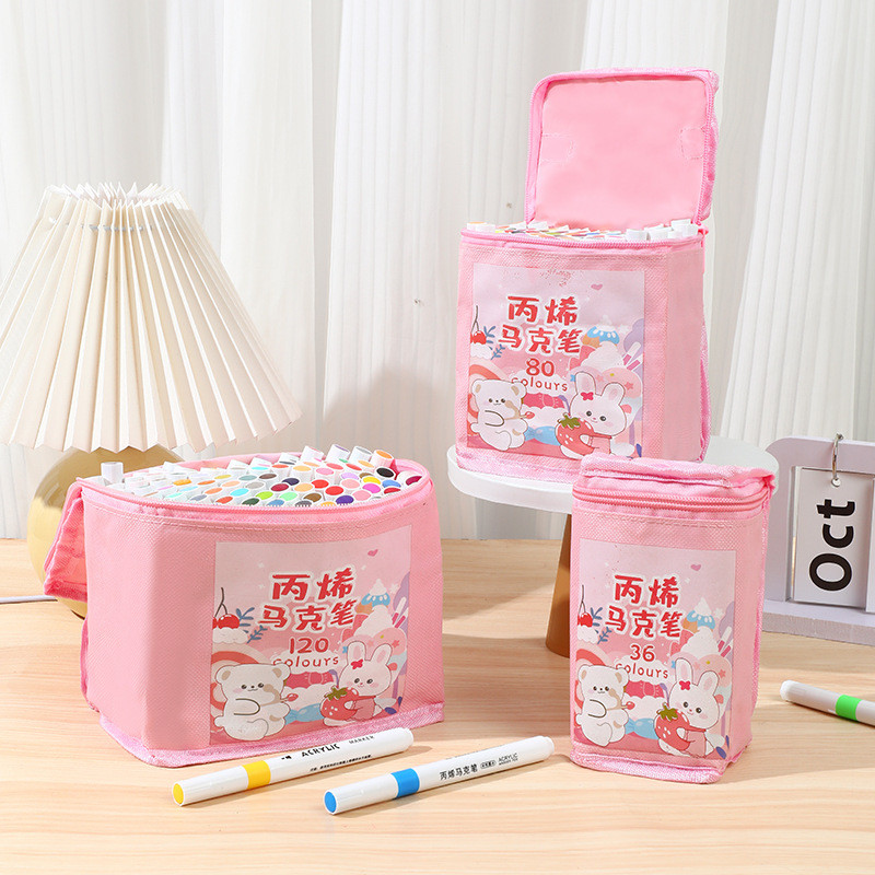 

-SS- SPIDOL MAKER ISI 24 PCS (24 WARNA) / DESIGN FOR ART LOVERS / 24 COLOR IN A STYLISH PUCH / ACRYLIC MERKER SET 24 COLOR WATERPROOF