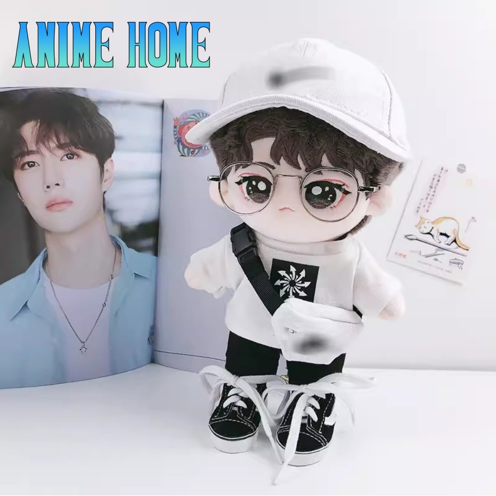 Plushie Wang Yibo Idol Star 20cm Doll Toy Body Stuffed Plush Bag Accessories Cosplay Original Kids G