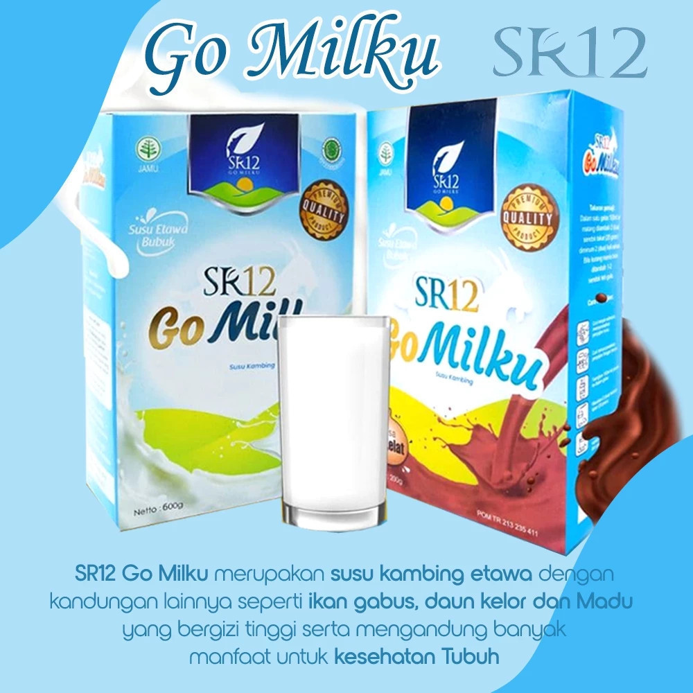

SUSU GOMILKU SR12 SUSU ETAWA BUBUK IMUN BOOSTER TUBUH | HALAL | BPOM | SEHAT