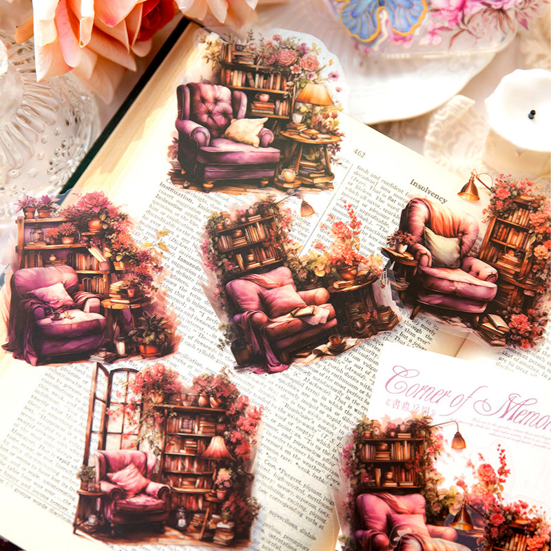 

30pcs Kawaii Beautiful scenery Stickers Decorative Hand Account Scrapbooking material hand made Collage junk journal supplies