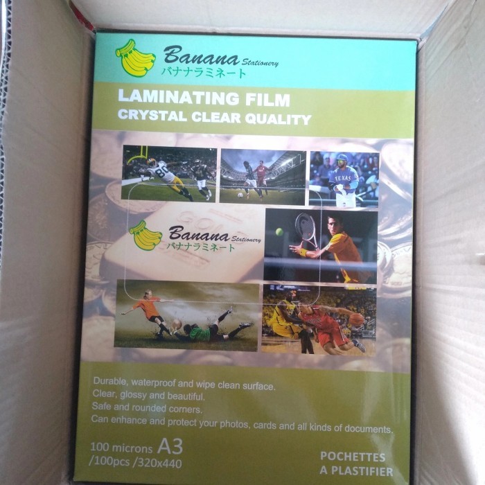 

Laminating A3 merk banana isi 100