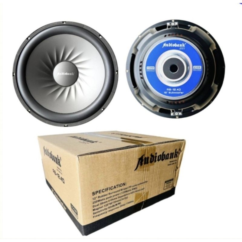 Subwoofer 12inch AudioBank new, DoubleCoil SUBWOOFER