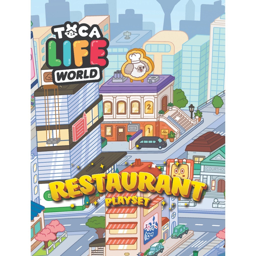 Busy Book Toca Boca Restaurant / Paper Doll Toca Life World