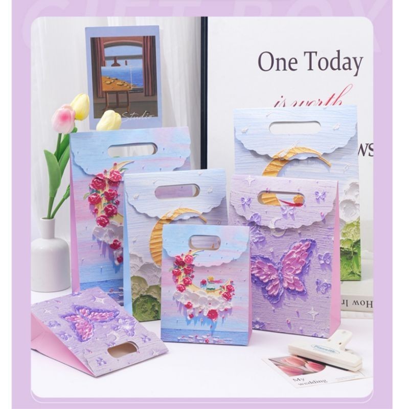 

LUCKY FLIP PAPER BAG TAS BIRTHDAY KADO SOUVENIR ULTAH HAMPERS GIFT