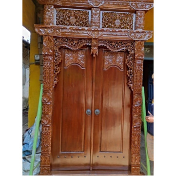 Pintu Ukiran Jepara 170x270 CM Gebyok Kayu Jati