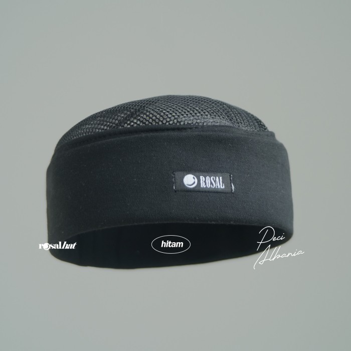 PECI ALBANIA ROSAL/Peci Lipat/Songkok Haji/Peci Mesir Albania - Putih