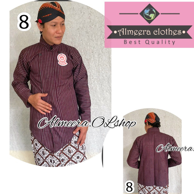 baju ja surjan lurik hijau tosca Lurik