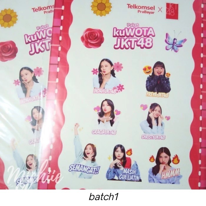 

Sticker JKT48 x Telkomsel Batch 2 Official - batch2