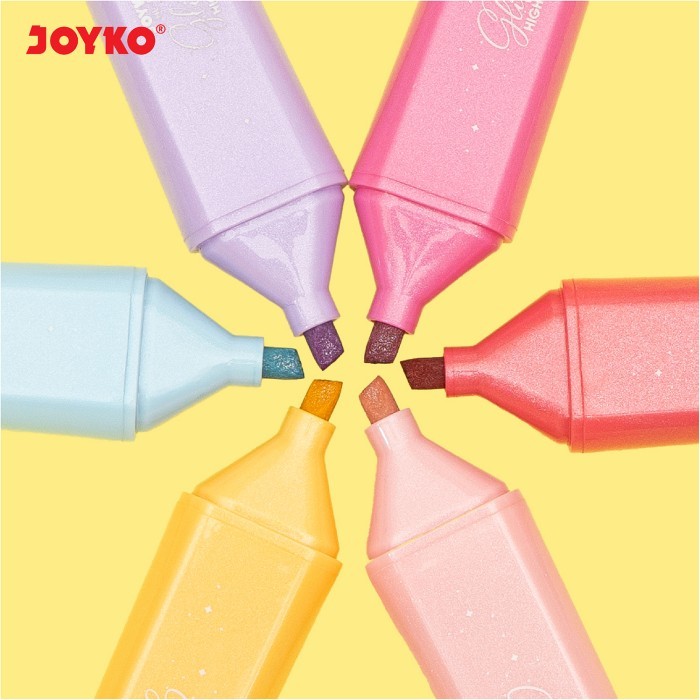 

Penanda Berwarna Highlighter Joyko HL-86 6 Warna Glitter