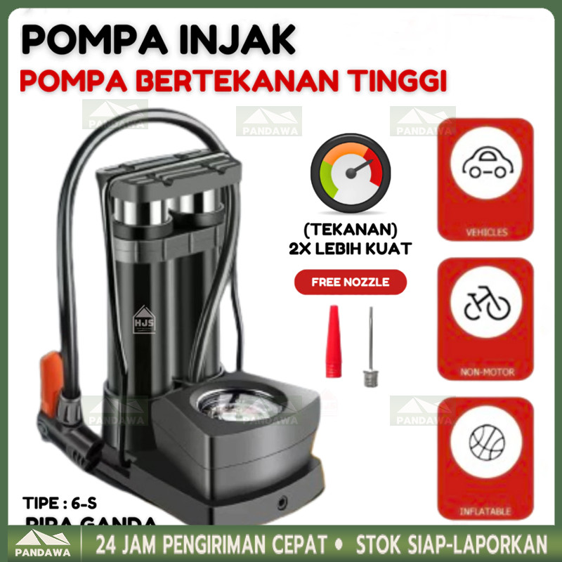 Pompa Angin mini portable foot pump manual emergency motor Pompa Angin Kaki Pompa Kaki Pompa Ban Min