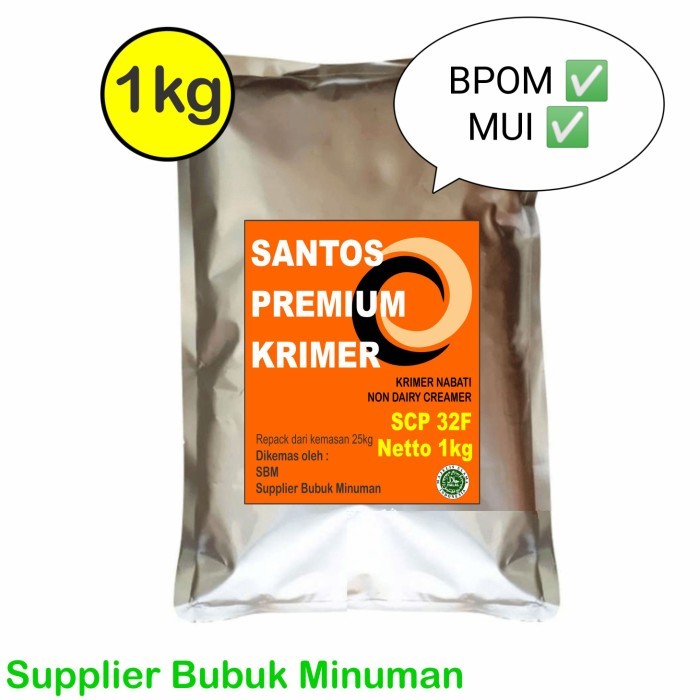 

[BIG SALE] Krimer Premium SANTOS 32F Non Dairy Creamer 1000 gram Repack 1kg